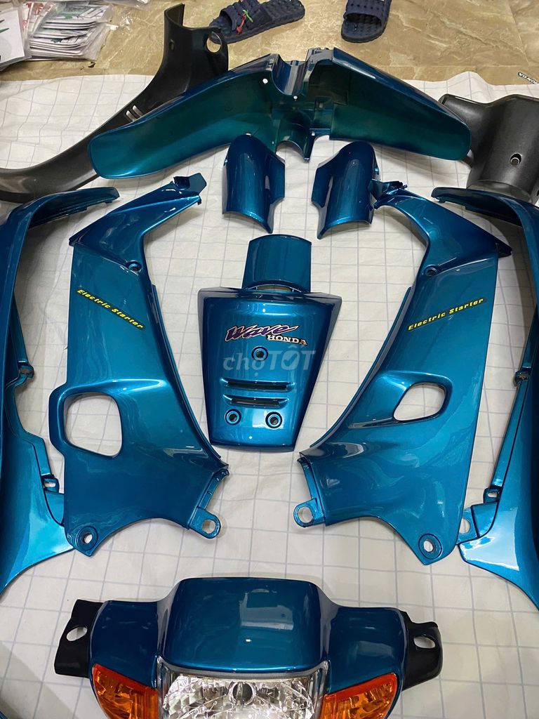 Bộ dàn áo và đèn xe Wave Thái 110 màu Xanh Ngọc. Mua bán Phụ tùng xe tại Quận Cầu Giấy Hà Nội được đăng bởi Nguyễn Quang Huy hình 2