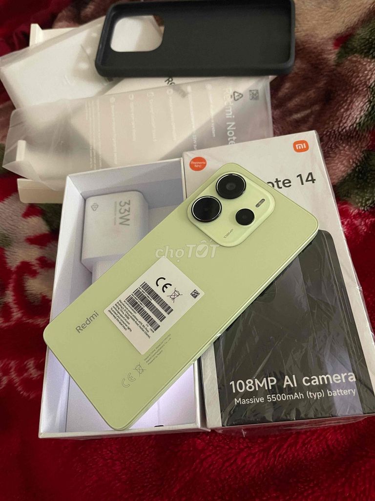 Xiaomi Redmi Note 14 128GB Xanh cốm. Mua bán Điện thoại tại Quận Đống Đa Hà Nội được đăng bởi TLS hình 1