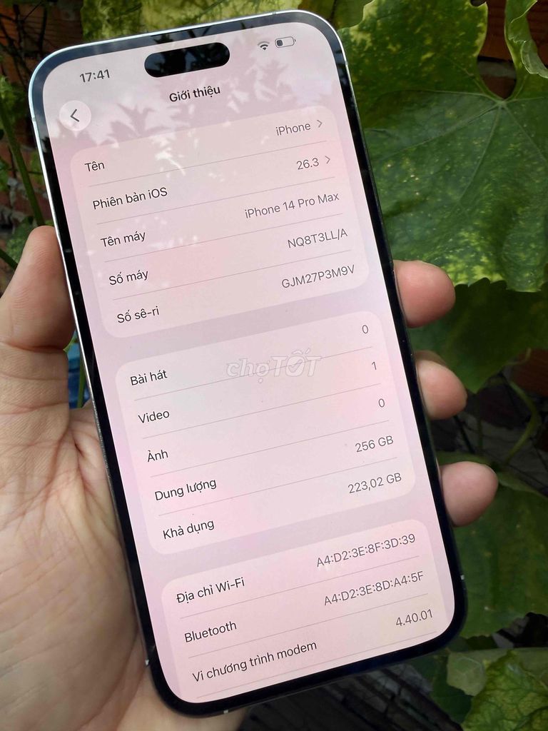 Apple iPhone 14 Pro Max 256GB Trắng keng nét ful. Mua bán Điện thoại tại Thành phố Vĩnh Long Vĩnh Long được đăng bởi trà văn lâm hình 1