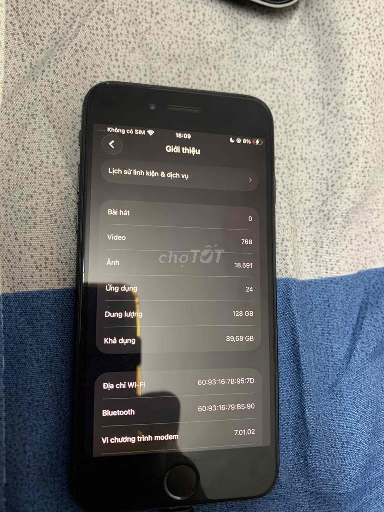 iPhone SE 2020 128GB Đã thay màn, pin. Mua bán Điện thoại tại Quận Long Biên Hà Nội được đăng bởi Lê Nam hình 1