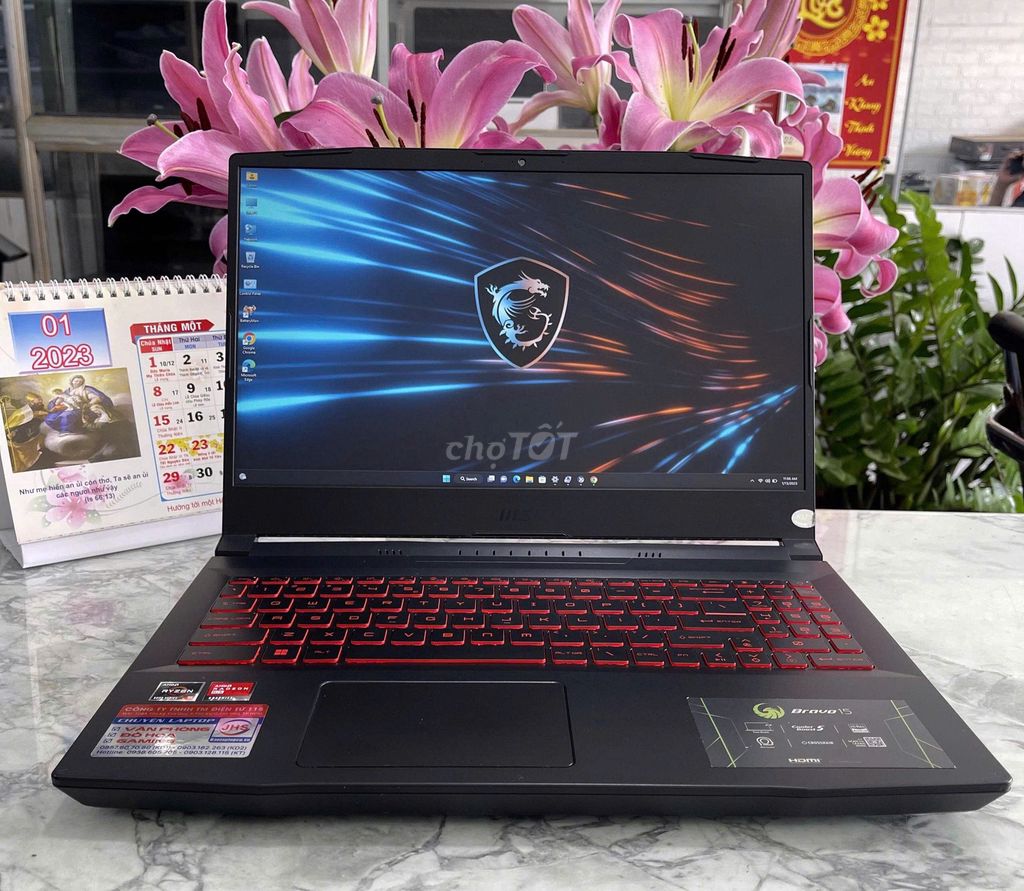 MSI Bravo15 B5DD Ryzen 5-5600H/16/512 RX 5500M4GB. Mua bán Laptop tại Quận Tân Phú Tp Hồ Chí Minh được đăng bởi PHAN TRỌNG THIỆN hình 1