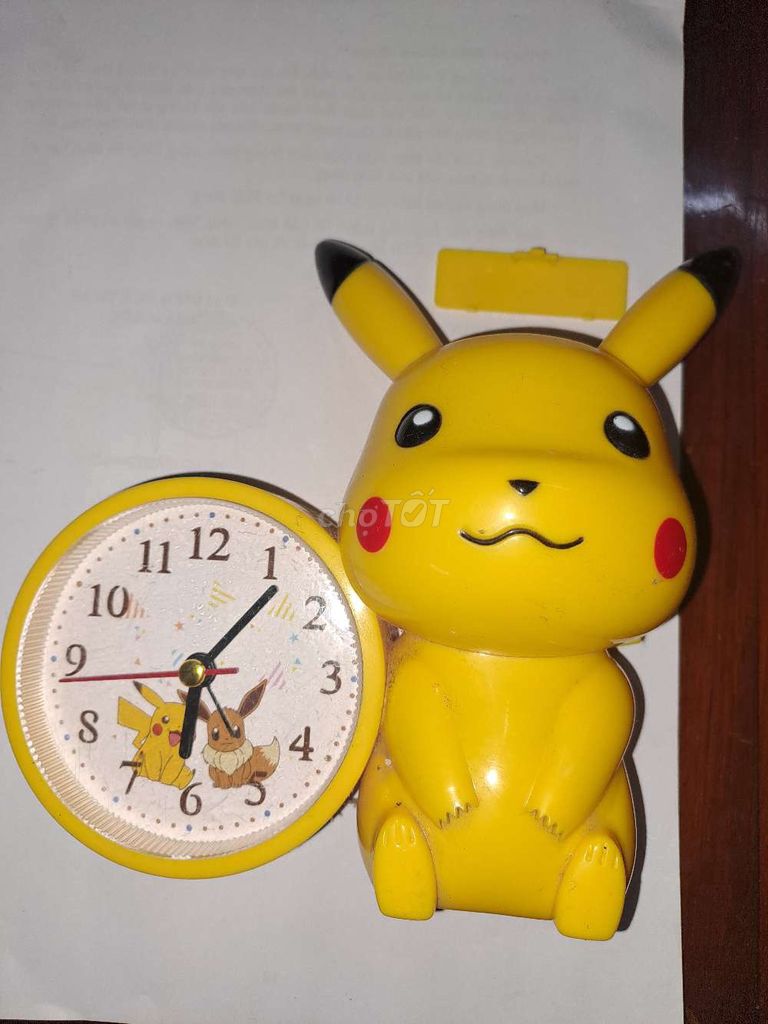 Hàng bán thợ sửa - Đồng hồ Báo thức Pikachu Vàng. Mua bán Nội thất, đồ gia dụng khác tại Huyện Châu Thành Tiền Giang được đăng bởi Phạm Minh Thiện hình 1