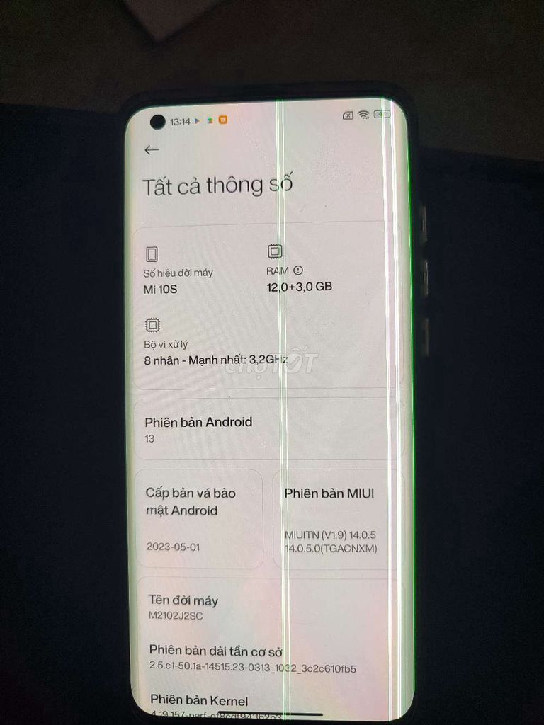 Xiaomi Mi 10S 256GB Đen. Mua bán Điện thoại tại Quận Lê Chân Hải Phòng được đăng bởi Cam Ngoc hình 1