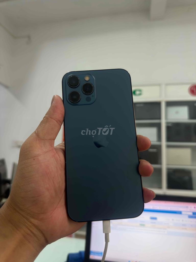 iPhone 12 Pro Max 128GB Xanh màn sọc. Mua bán Điện thoại tại Thành phố Buôn Ma Thuột Đắk Lắk được đăng bởi Cầm Đồ PHÚT 89  hình 1