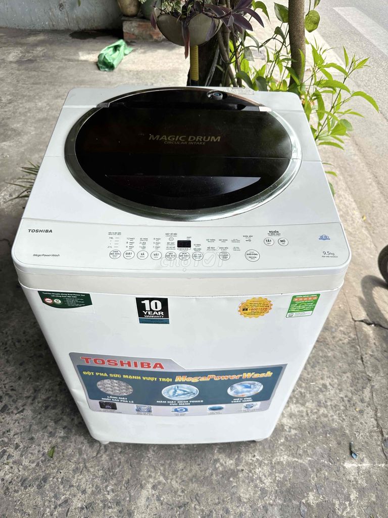 Máy Giặt Toshiba 9.5kg.giặt êm,nhẹ điện,freeship