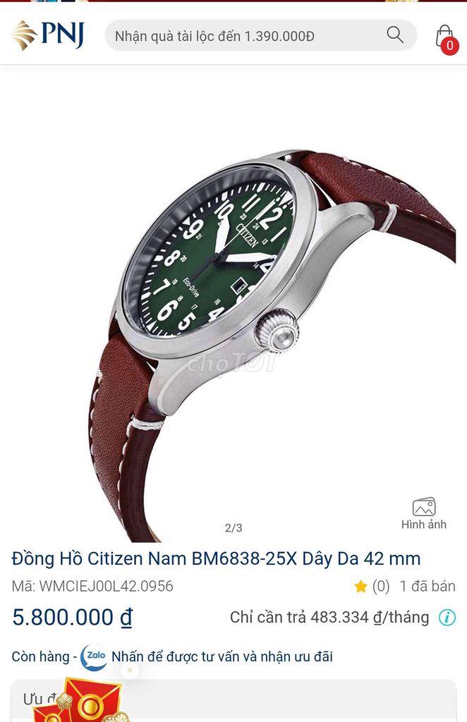 Citizen dòng eco drive size 42mm