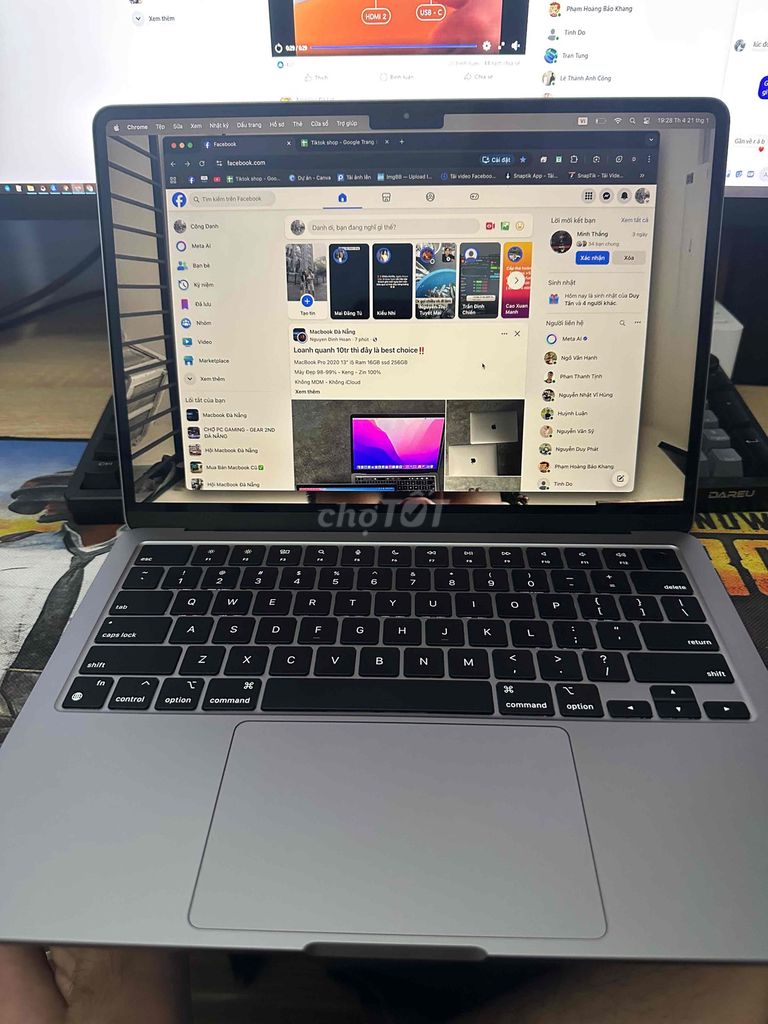 Macbook air M2(10core GPU)16/512 còn hơn 2năm BH. Mua bán Laptop tại Quận Cẩm Lệ Đà Nẵng được đăng bởi Công Danh hình 1