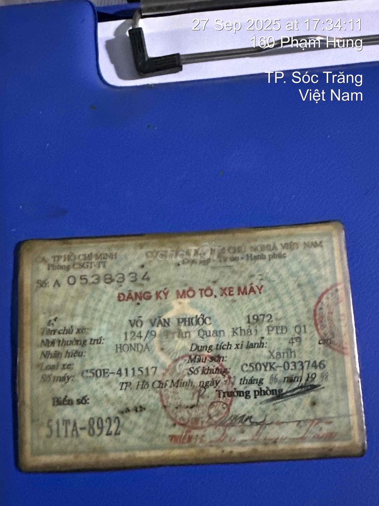 cup 50 khong bằng lái. Mua bán Xe máy tại Thành phố Sóc Trăng Sóc Trăng được đăng bởi TRÍ hình 6
