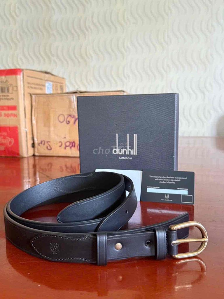 Thắt lưng Dunhill chuẩn authentic  Mới 98%. Mua bán Phụ kiện thời trang khác tại Quận Ninh Kiều Cần Thơ được đăng bởi Duy 2hand   Da lô là  0 ba 2 sáu 054115 hình 1