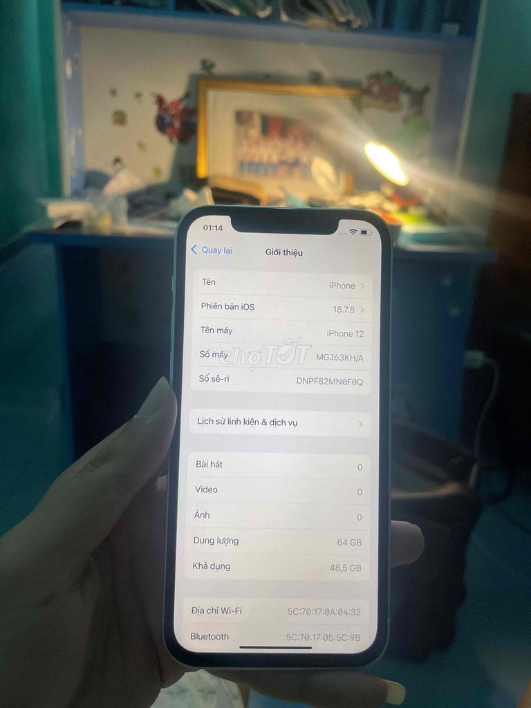 iPhone 12 64GB Mất Face ID, màn GX. Mua bán Điện thoại tại Huyện Quảng Xương Thanh Hóa được đăng bởi maivankhanh hình 1