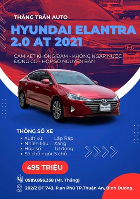 Hyundai Elantra 2.0GAT Sản xuất: 2021 đi 20.000 KM