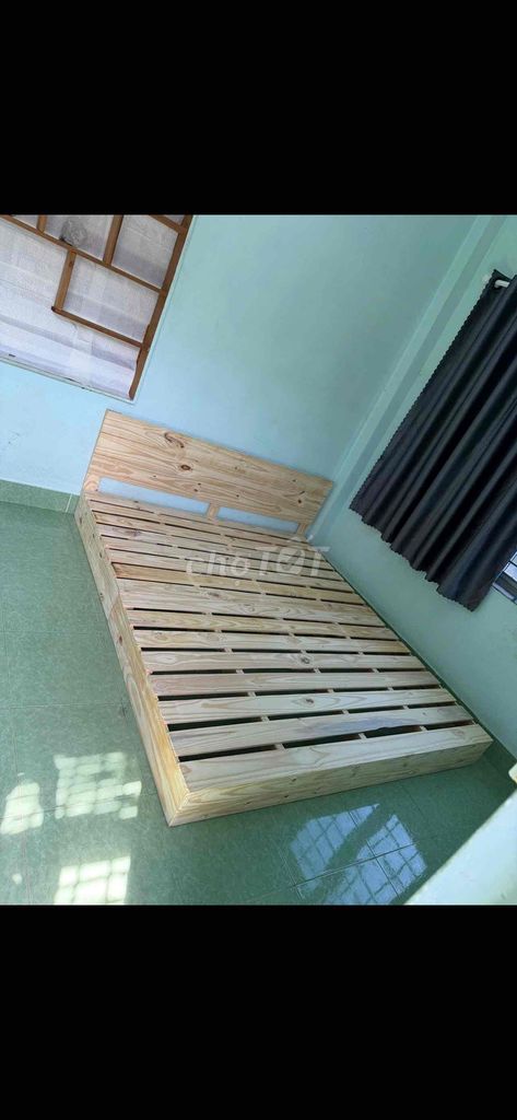 Giường Pallet Gỗ thông Vàng gỗ Đa dạng. Mua bán Giường, chăn ga gối nệm tại Quận Tân Phú Tp Hồ Chí Minh được đăng bởi Giường Ngủ Pallet  Nệm Cao Su Non American hình 1