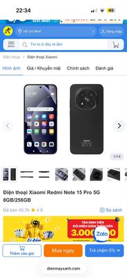 Xiaomi Redmi Note 15 Pro 256Gb 5G mua ĐiệnMáyXanh