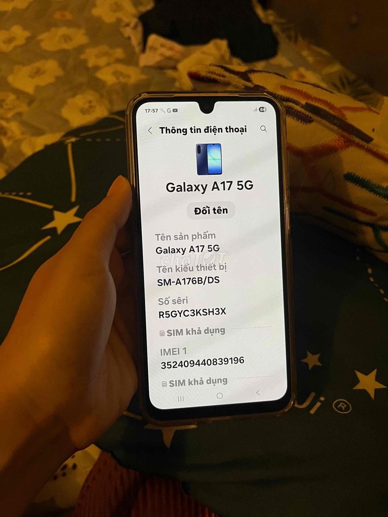 Samsung Galaxy A17 5G Xanh. Mua bán Điện thoại tại Quận Gò Vấp Tp Hồ Chí Minh được đăng bởi Cô Su Food hình 1