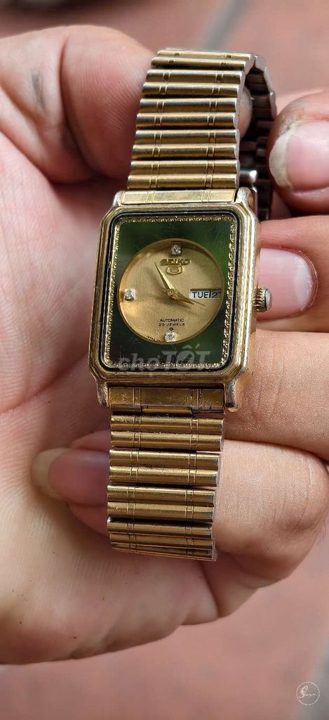 Đồng hồ Seiko 5 Automatic Tank Vàng. Mua bán Đồng hồ tại Huyện Thanh Trì Hà Nội được đăng bởi Đồng hồ 2hand Giang còi  hình 1