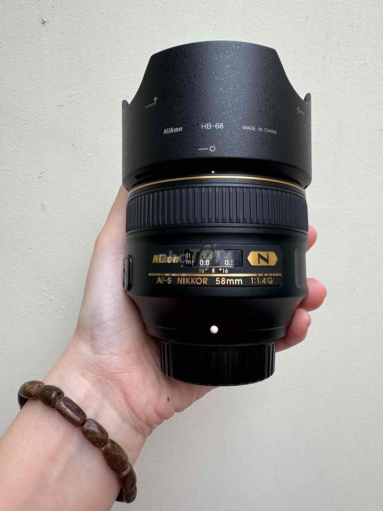 Nikon 58mm F1.4 G Nano đẹp zin like new Fullbox .