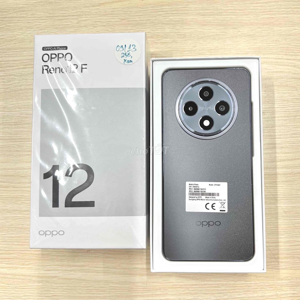 Oppo Reno12 F 8GB 256GB Xám New Rẻ Hơn TGDĐ 900k