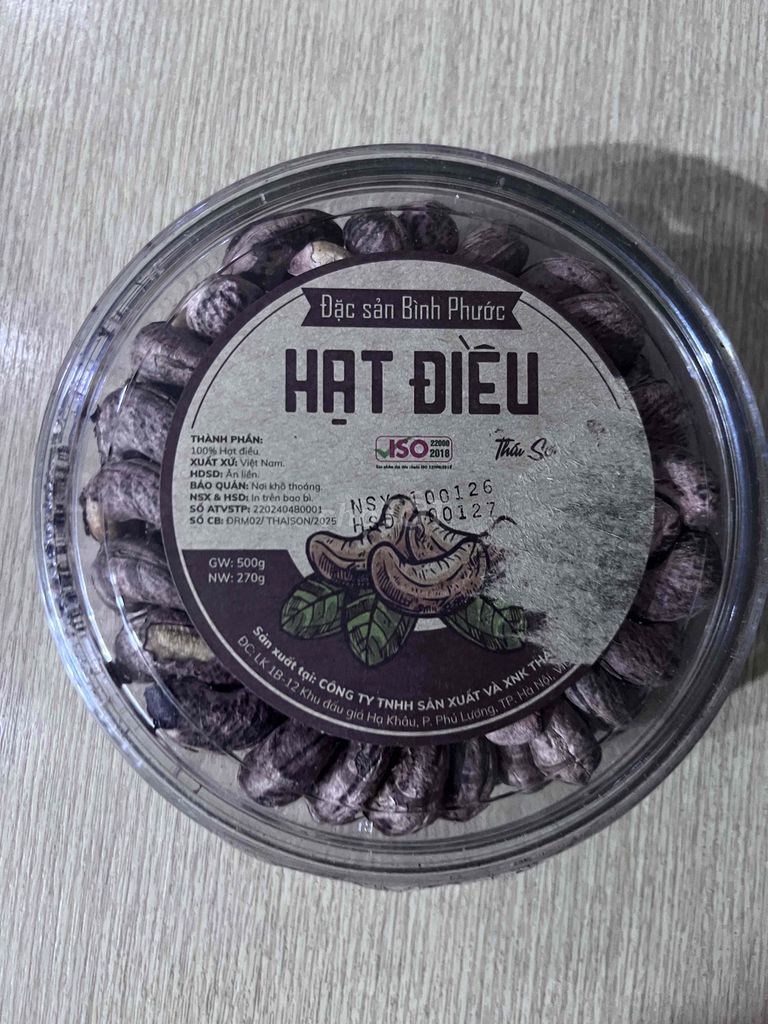 Hạt điều Thái Sơn Bình Phước. Mua bán Đồ ăn, thực phẩm và các loại khác tại Quận Nam Từ Liêm Hà Nội được đăng bởi Bánh Bột lọc hình 1