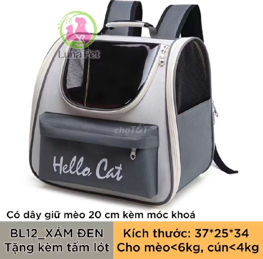 Balo thú cưng PVC Oxford. Mua bán Phụ kiện, Thức ăn, Dịch vụ tại Thành phố Tân An Long An được đăng bởi Mei Mei hình 1