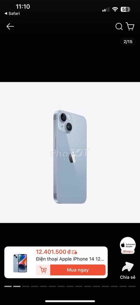 iphone 14 all zin còn bảo hành 6/2026. Mua bán Điện thoại tại Quận Hải Châu Đà Nẵng được đăng bởi Trần Hoà hình 1