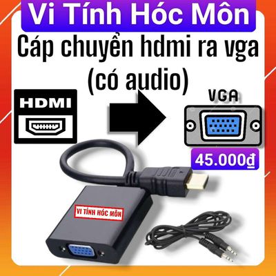 Cáp chuyển HDMI sang Vga có âm thanh có audio