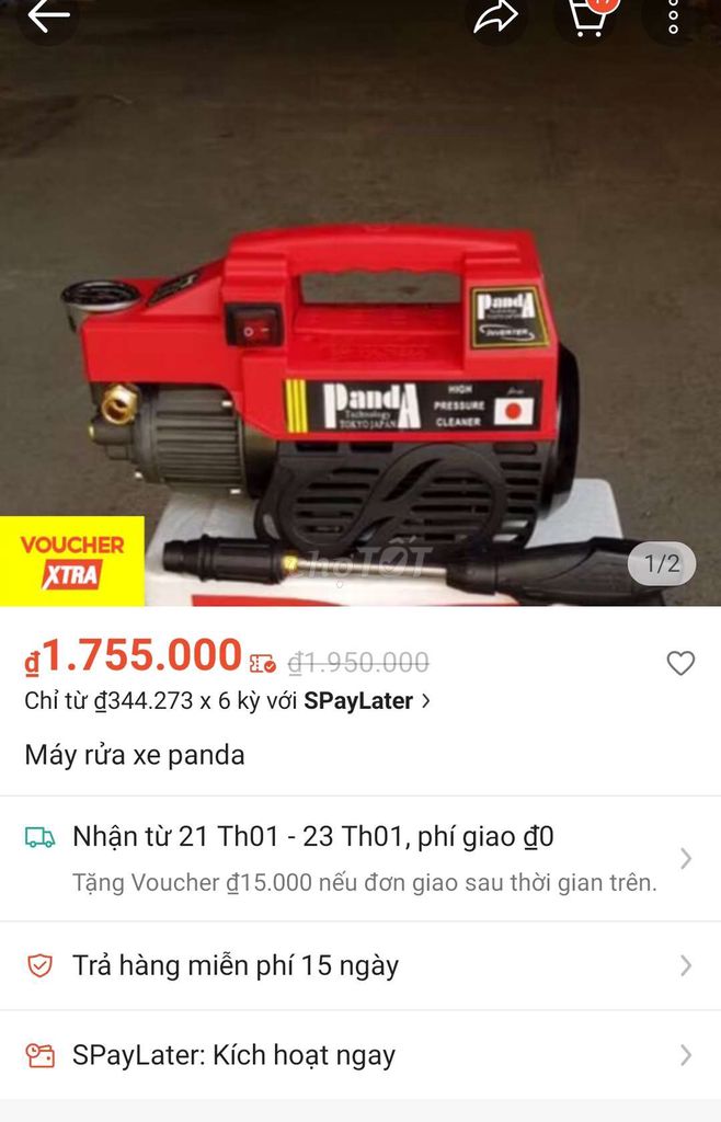 Máy phun nước áp suất made in Japanese 2000W