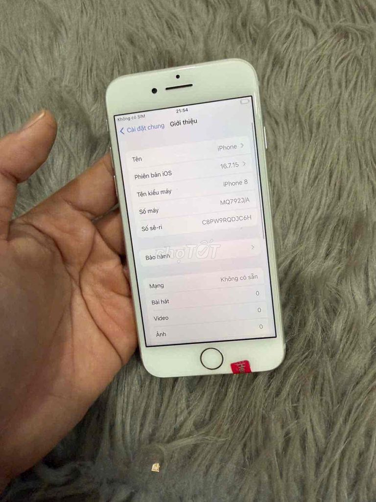 Apple iPhone 8 8GB Trắng. Mua bán Điện thoại tại Thành phố Thủ Đức Tp Hồ Chí Minh được đăng bởi đỗ huy hình 1