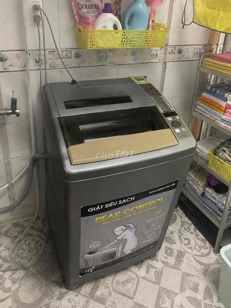dọn nhà bán máy giặt Aqua 9kg hoạt động tốt k giảm. Mua bán Máy giặt tại Quận Gò Vấp Tp Hồ Chí Minh được đăng bởi Sỉ lẻ dép hình 1