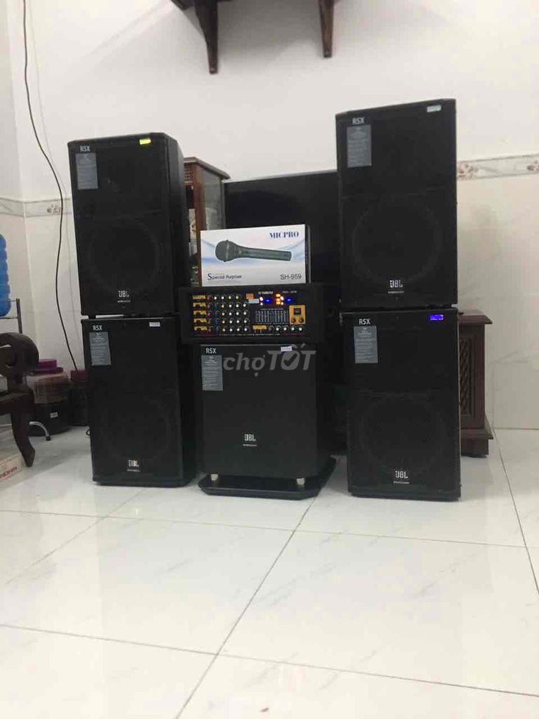 Nguyên dàn âm thanh nhạc sống karaoke JBL mới 98%