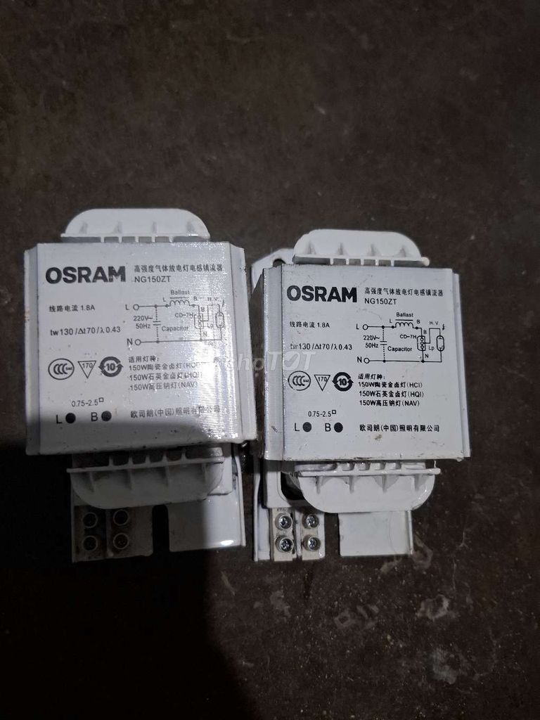 Chấn lưu đèn OSRAM NG150ZT. Mua bán Đèn tại Thành phố Bà Rịa Bà Rịa - Vũng Tàu được đăng bởi Phan Hiếu hình 1