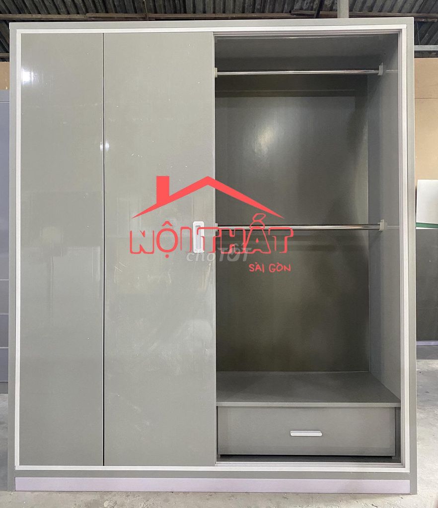 Tủ quần áo nhựa 1m8 x 1m45 x 45cm. Mua bán Tủ, kệ gia đình tại Huyện Nhà Bè Tp Hồ Chí Minh được đăng bởi Nội thất giá xưởng hình 1