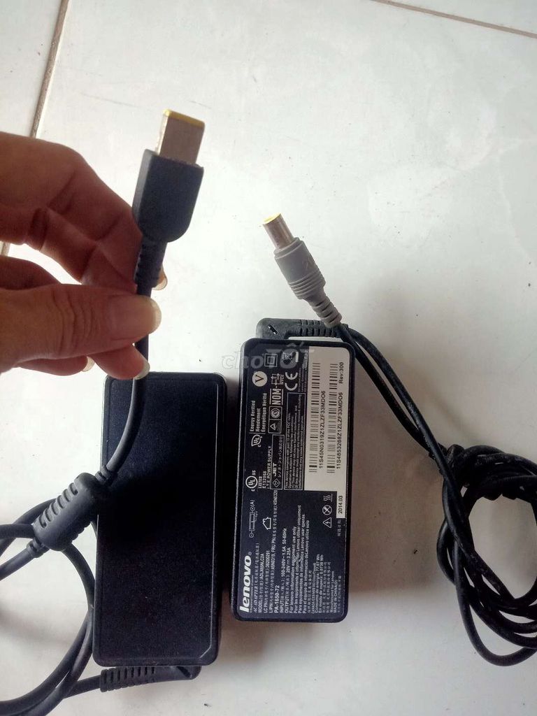 2 cục adapter Lenovo ok. Mua bán Linh kiện (RAM, Card...) tại Huyện Mỹ Xuyên Sóc Trăng được đăng bởi Alexis Sanchez  hình 1