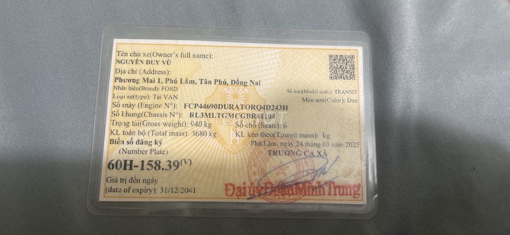 Ford 2016 - 440000 km. Mua bán Ô tô tại Huyện Nhơn Trạch Đồng Nai được đăng bởi Đỗ Văn Công hình 6