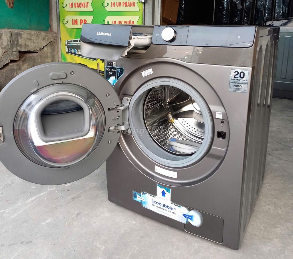 Máy giặt sấy Samsung Addwash Inverter giặt 9.5 kg,. Mua bán Máy giặt tại Quận 12 Tp Hồ Chí Minh được đăng bởi KHO ĐIỆN MÁY  hình 5