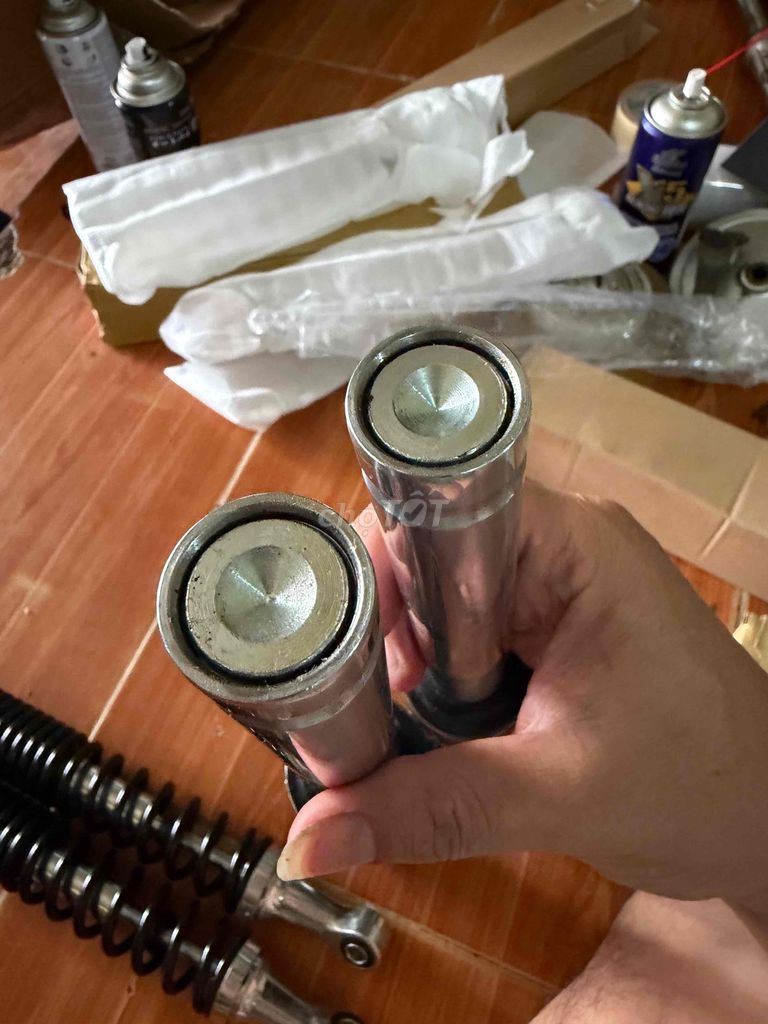 Phuộc trước+sau Wave A110 zin tháo xe mới. Mua bán Phụ tùng xe tại Huyện Châu Phú An Giang được đăng bởi Made in Thailand  hình 2