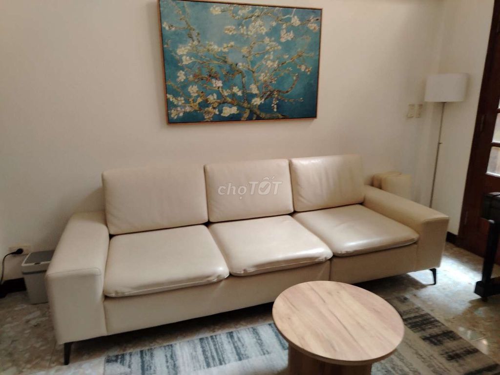 Ghế sofa Da màu Kem. Mua bán Bàn ghế tại Quận Ba Đình Hà Nội được đăng bởi Dong Phan hình 1