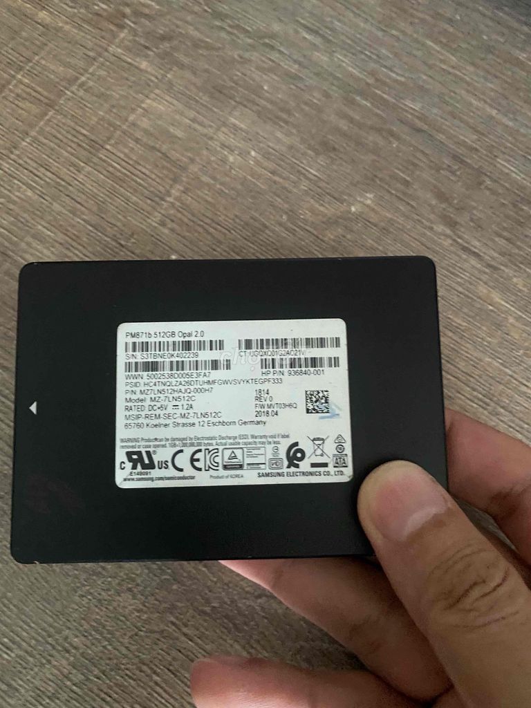 Ổ cứng Ssd Samsung Pm871b 512G Laptop Pc