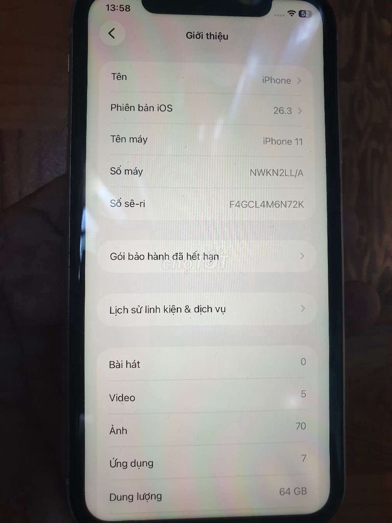 Apple iPhone 11 64GB Bạc. Mua bán Điện thoại tại Thành phố Nha Trang Khánh Hòa được đăng bởi Mạnh Tùng Nguyễn hình 1