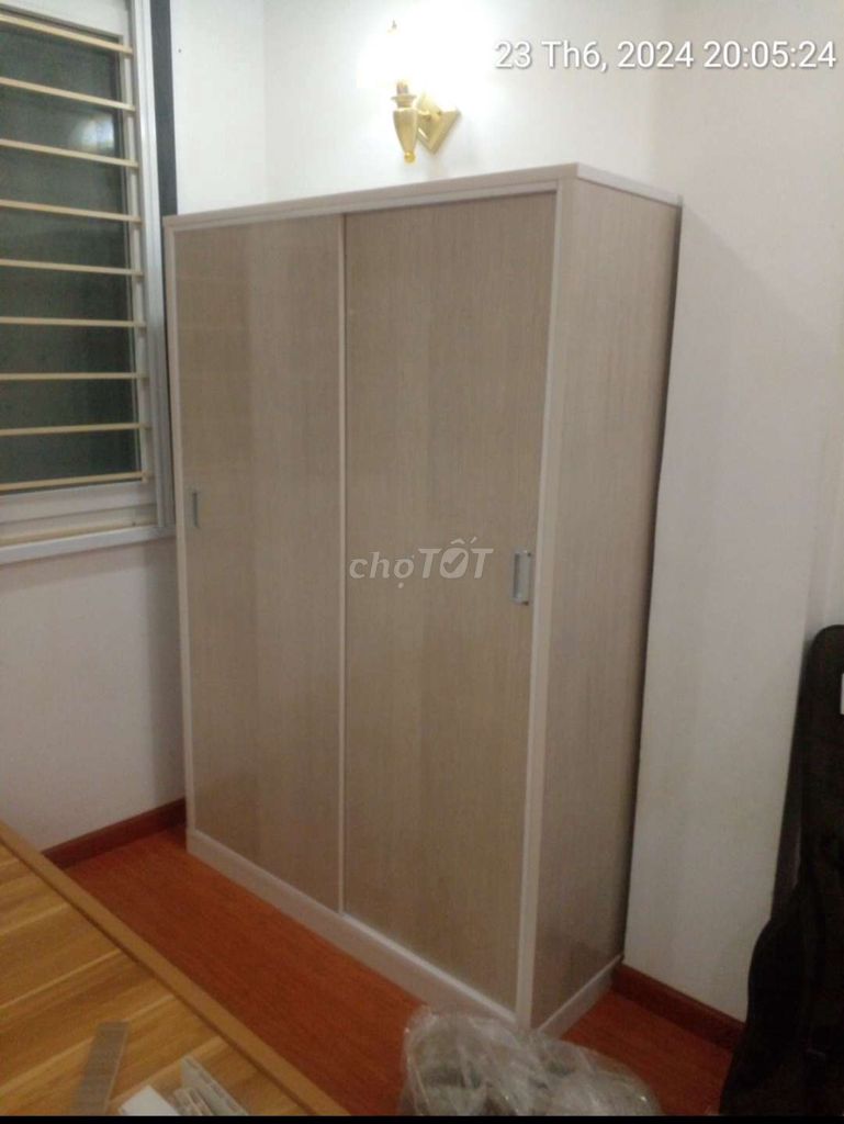 TỦ NHỰA CỬA LÙA 2 CÁNH MÀU VÂN GỖ SỒI. Mua bán Tủ, kệ gia đình tại Quận 12 Tp Hồ Chí Minh được đăng bởi Tủ nhựa đài loan hoàng quân hình 1