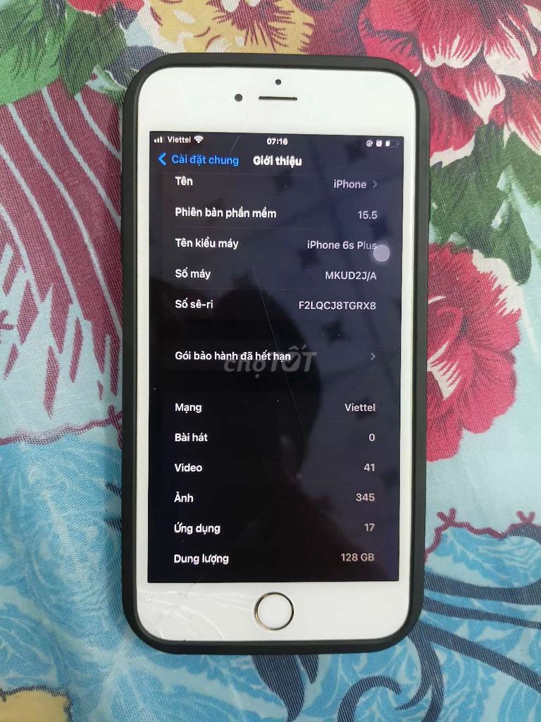 Apple iPhone 6s Plus 128GB Bạc vỡ kính. Mua bán Điện thoại tại Thị xã Bến Cát Bình Dương được đăng bởi Tong Che Phuong hình 1