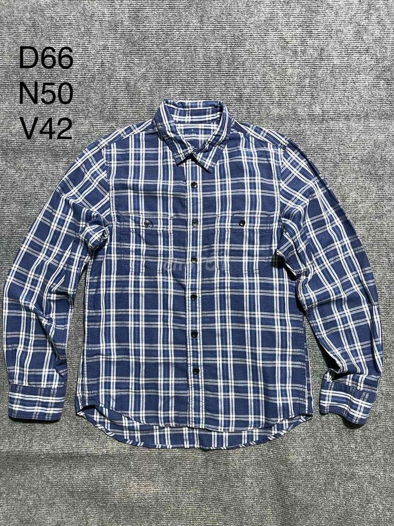 Áo sơ mi Muji Kẻ caro xanh S/M. Mua bán Quần áo tại Thành phố Cao Lãnh Đồng Tháp được đăng bởi Chill 2Hand hình 1