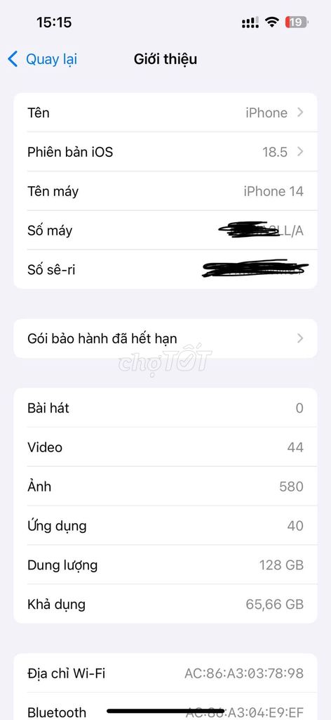 iPhone 14 128GB. Mua bán Điện thoại tại Thành phố Thuận An Bình Dương được đăng bởi phan Khang hình 1