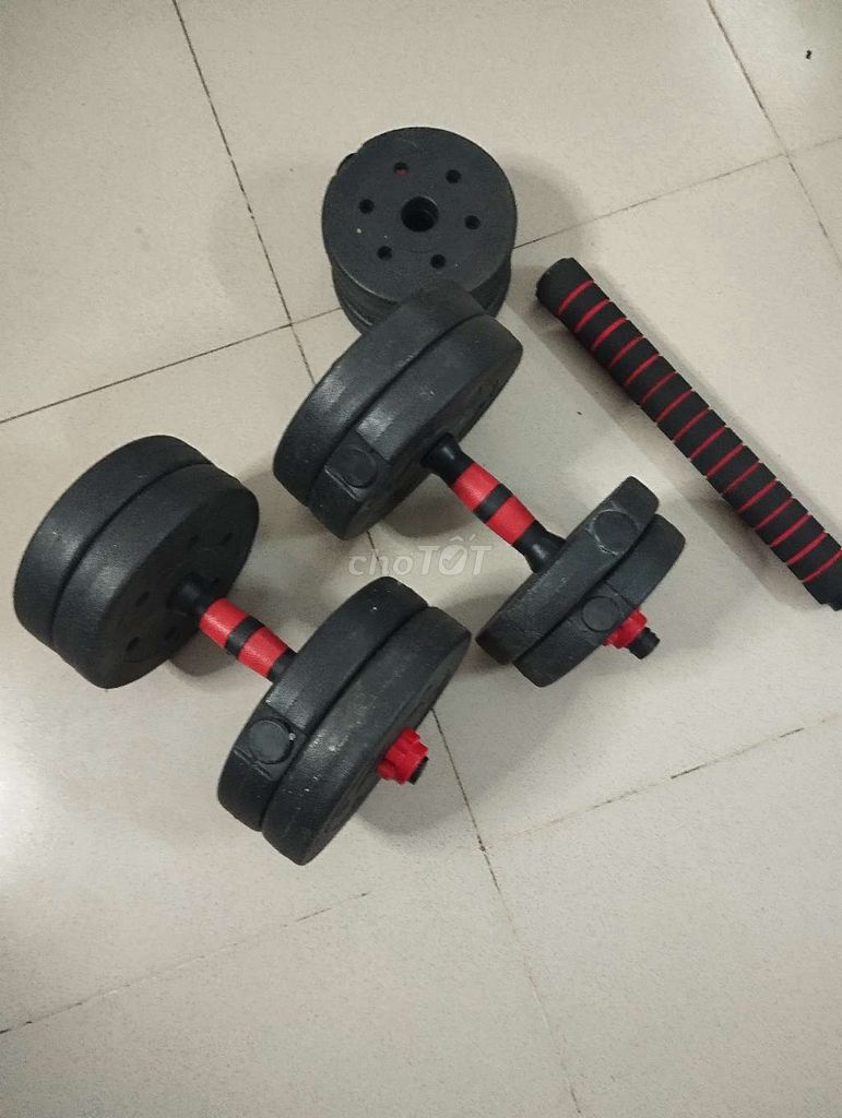 Bộ tạ tập gym tại nhà còn sử dụng tốt