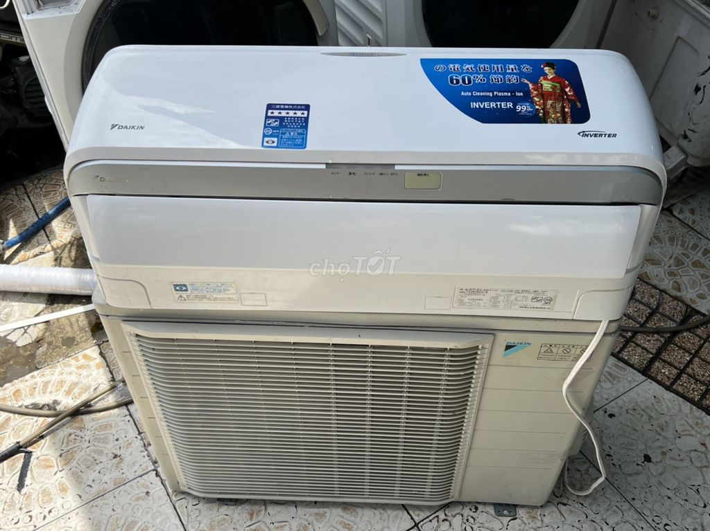 Máy lạnh cũ DAIKIN 3HP inverter Full chức năng