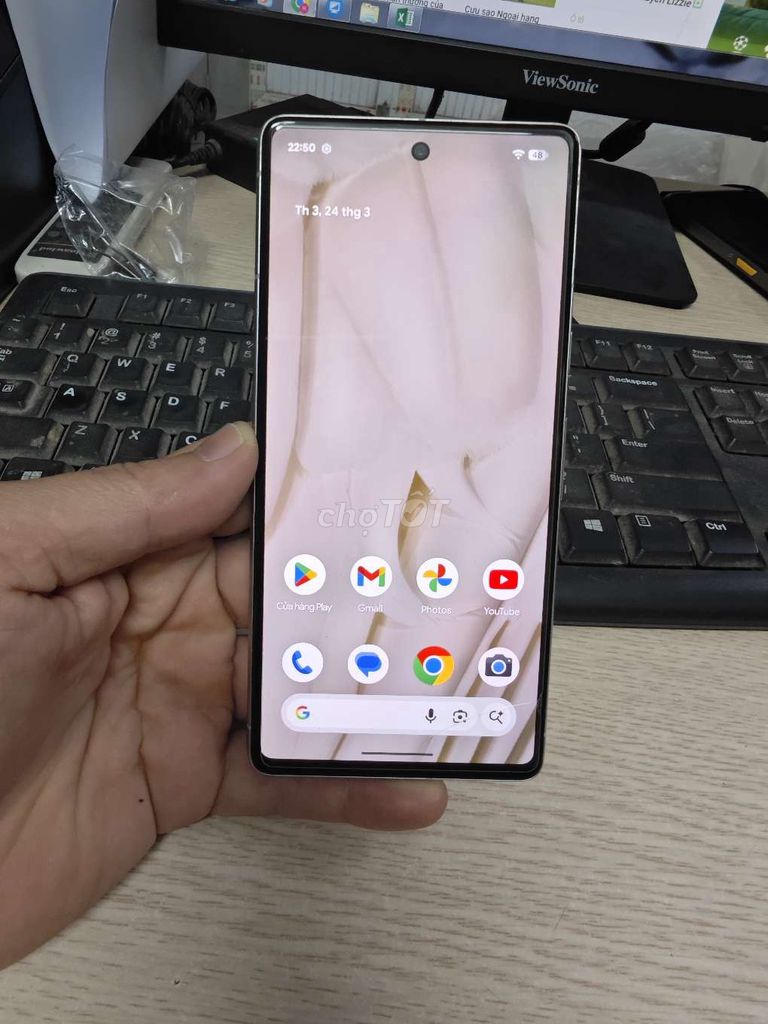Google Pixel 7 128GB Trắng Đã sử dụng. Mua bán Điện thoại tại Quận Hai Bà Trưng Hà Nội được đăng bởi Quốc Bảo hình 1