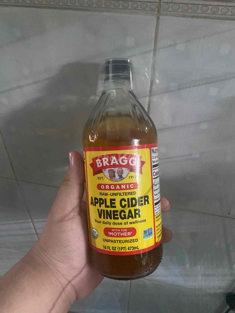 Pass lại giấm táo Bragg dùng 3 lần