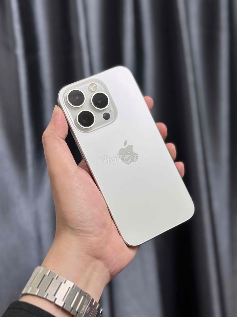 📱iPhone 15 Pro trắng 128GB zin áp. Mua bán Điện thoại tại Quận Tân Bình Tp Hồ Chí Minh được đăng bởi MK iCenter hình 1