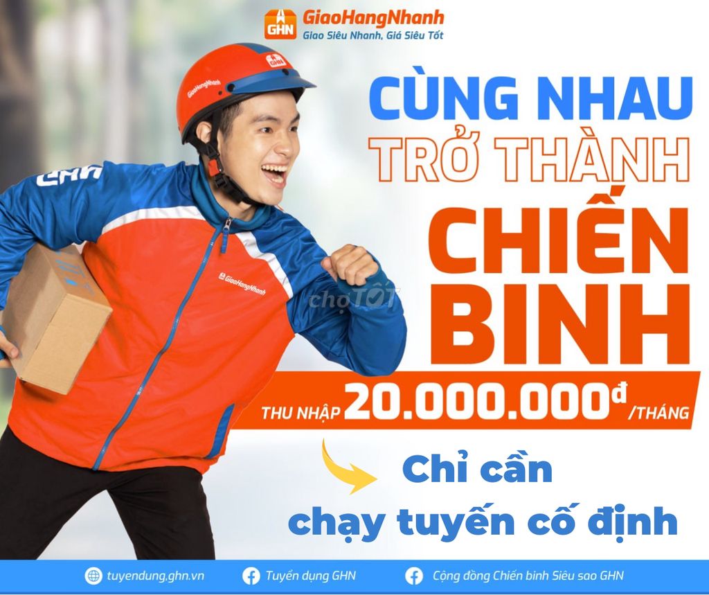 TUYỂN THÊM SHIPPER CHƠN THÀNH