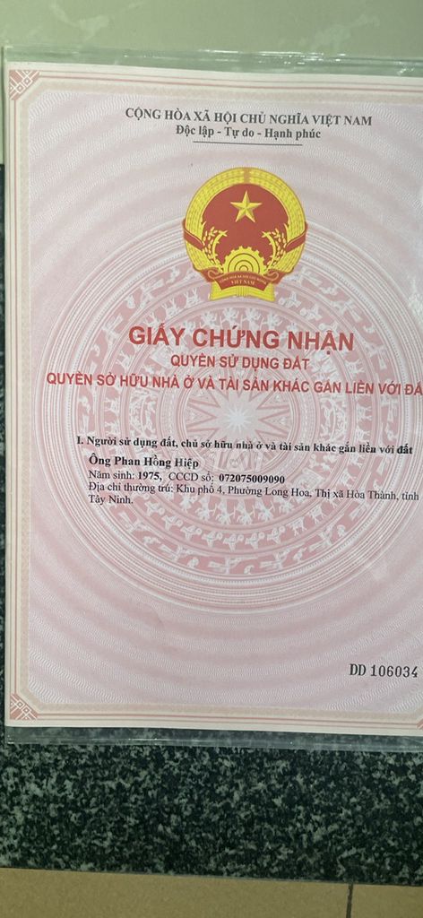 BÁN ĐẤT MẶT TIỀN ĐƯỜNG PHẠM HÙNG THÁI, PHƯỜNG LONG HOA, TÂY NINH
