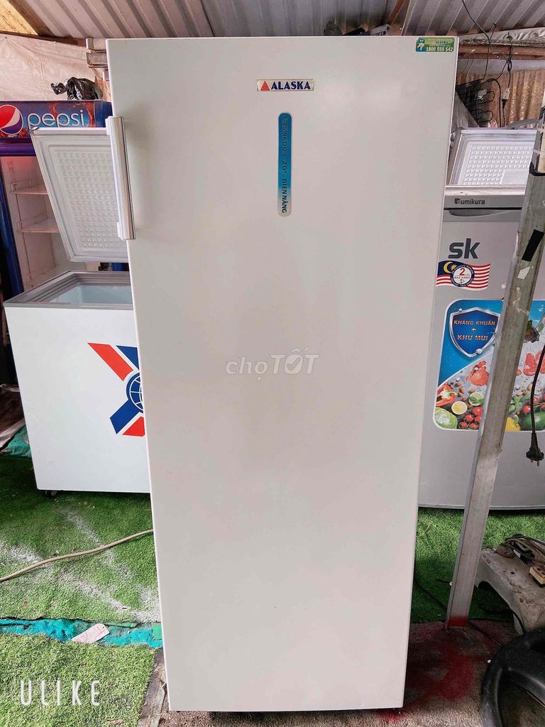 Tủ Đông Đứng Alaska 250L mới 90%